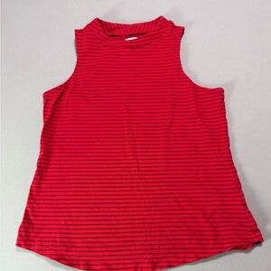 Old Navy Striped Red and Black Tank Top